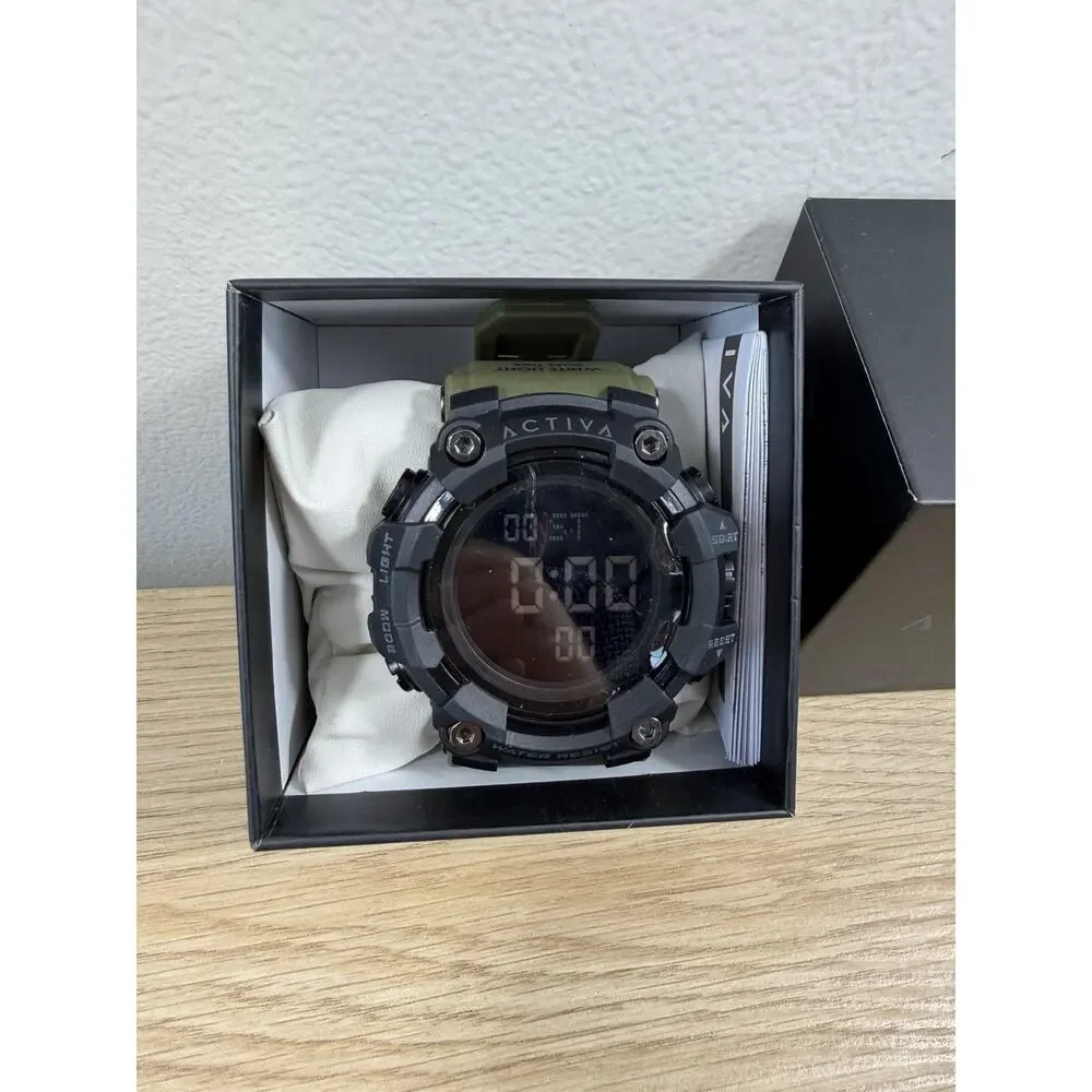 Activa Hexstrike X Invicta Digital Men's Black Army Green 56mm ACW1968-003